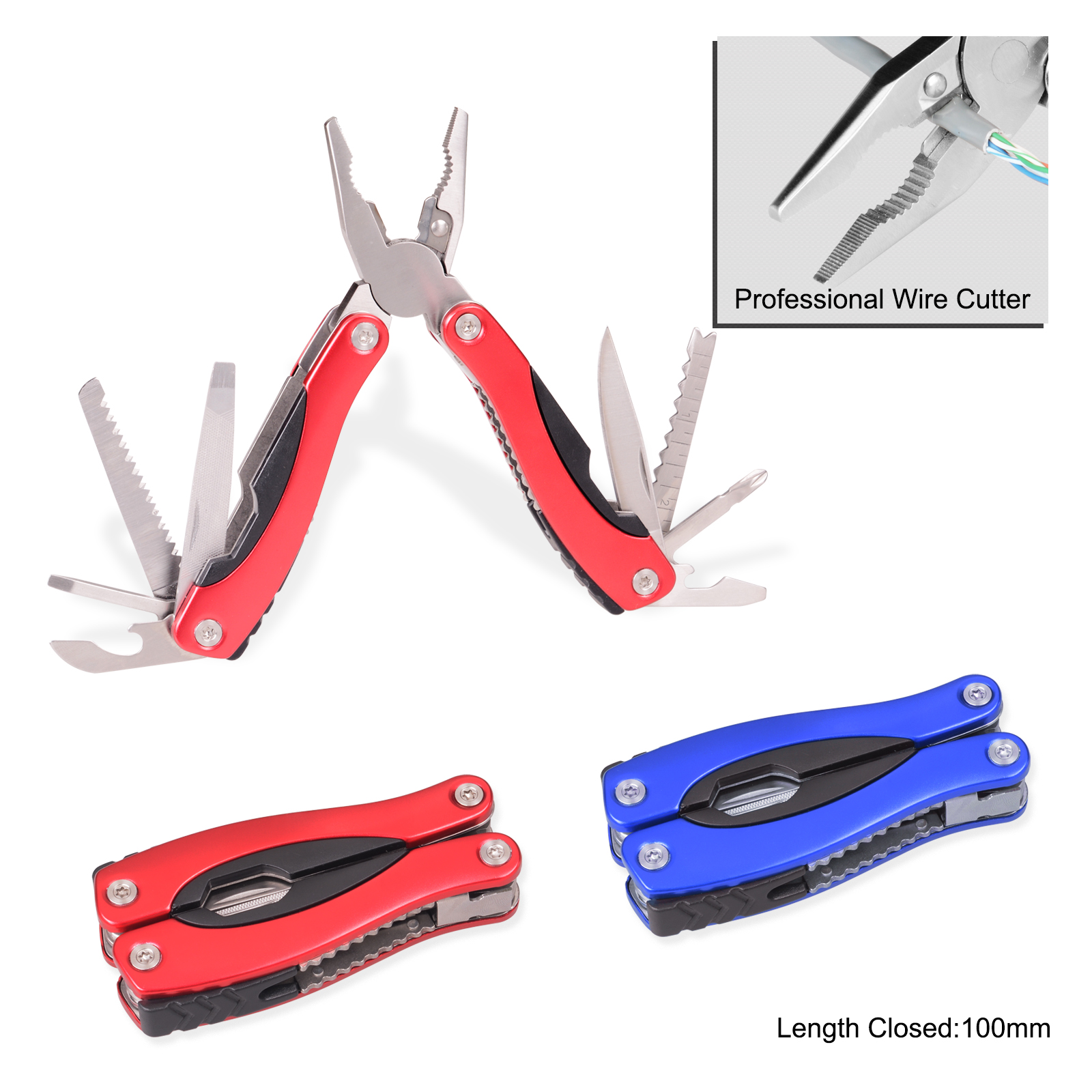 #8320 Multi Function Tools with Anodized Aluminum + ABS Handle