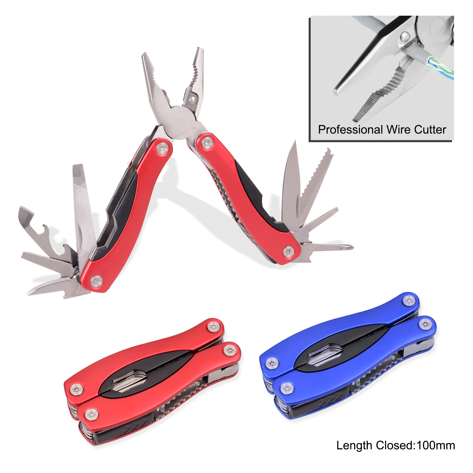 #8321 Multi Function Tools with Anodized Aluminum + ABS Handle