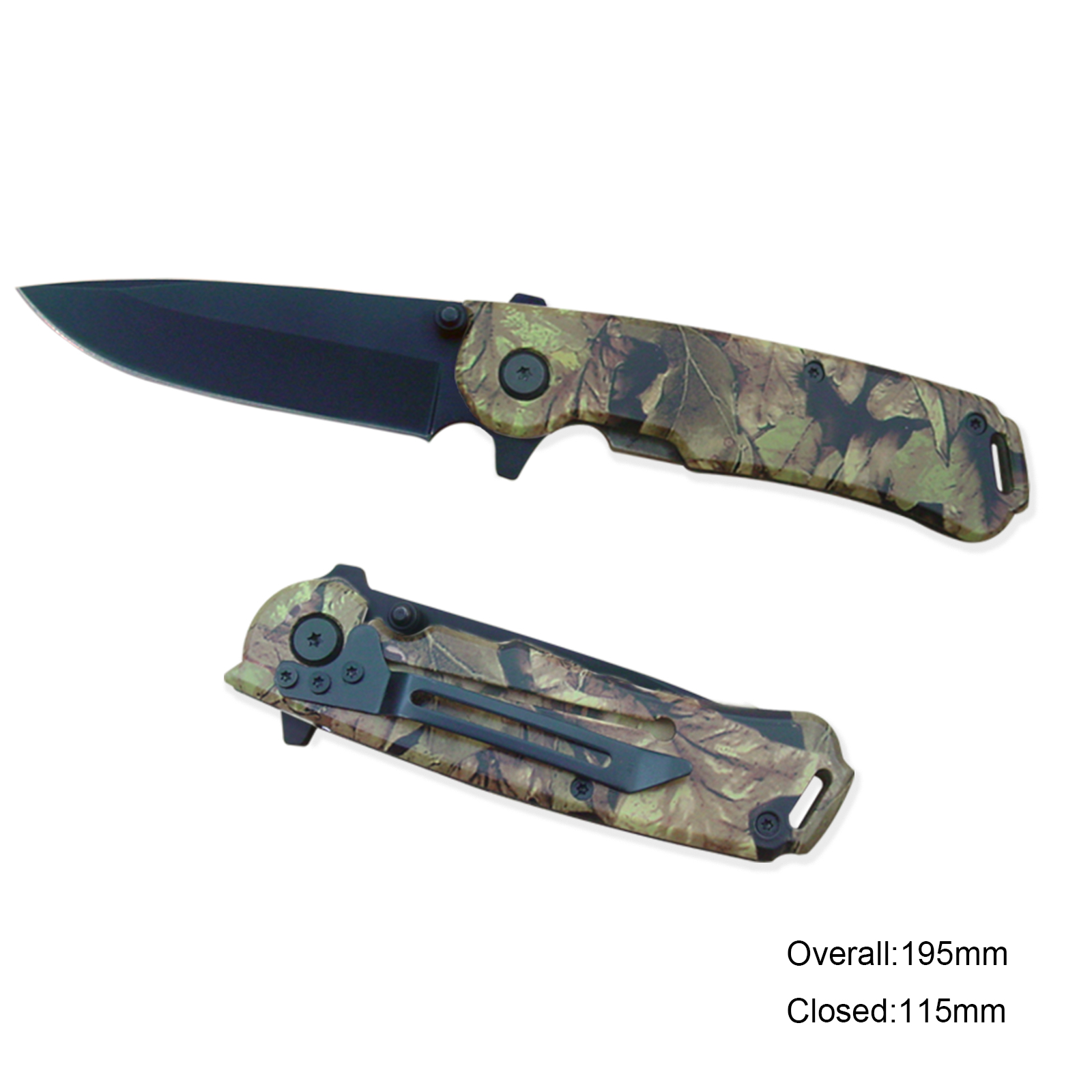 #3128B Deluxe Folding Knife with Camouflage