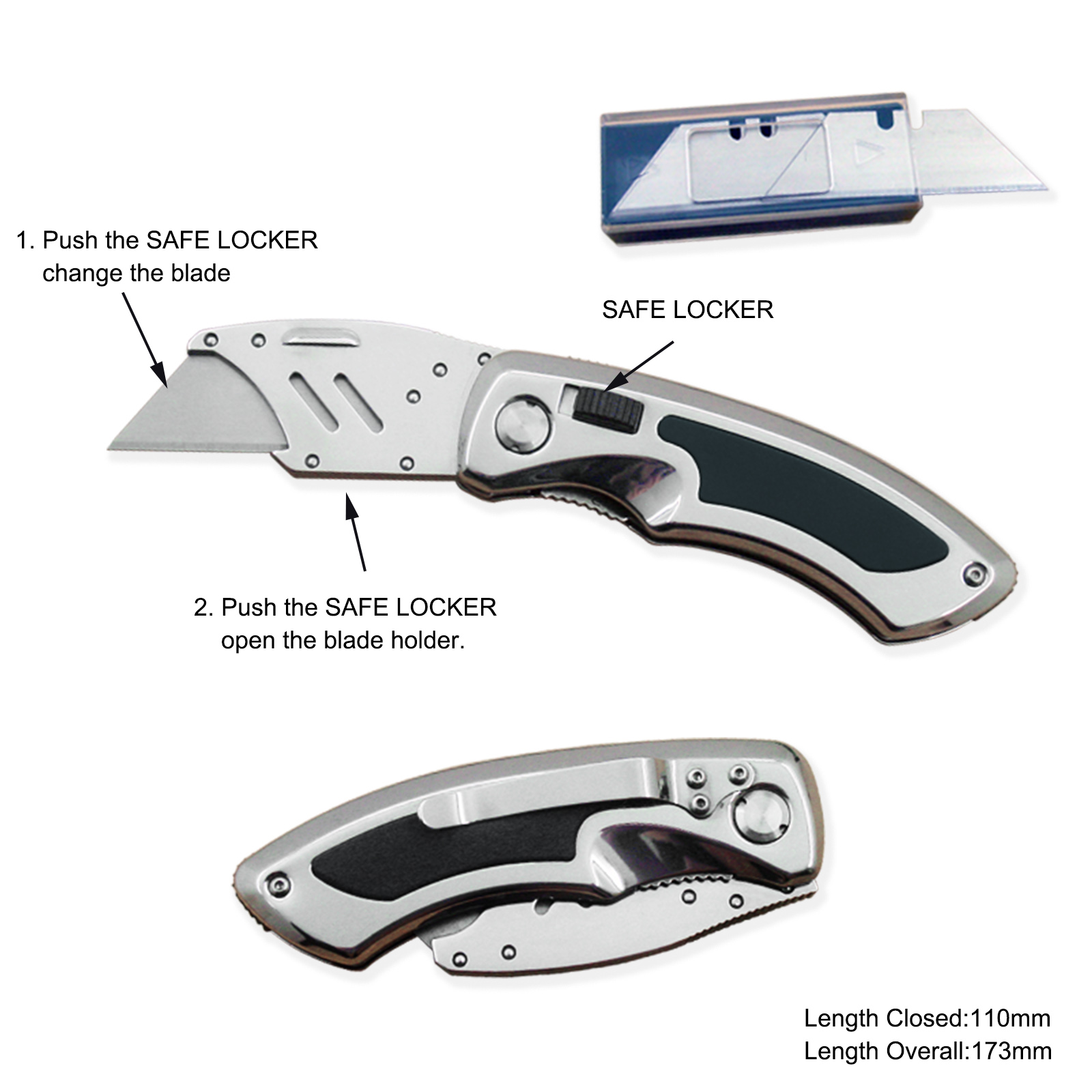 #3366A Top High Quality Quick Changeable Blade Knife 