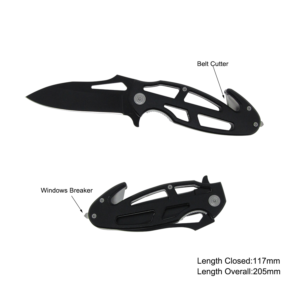 #3658 Survival Knife with Window Breaker & Belt Cutter