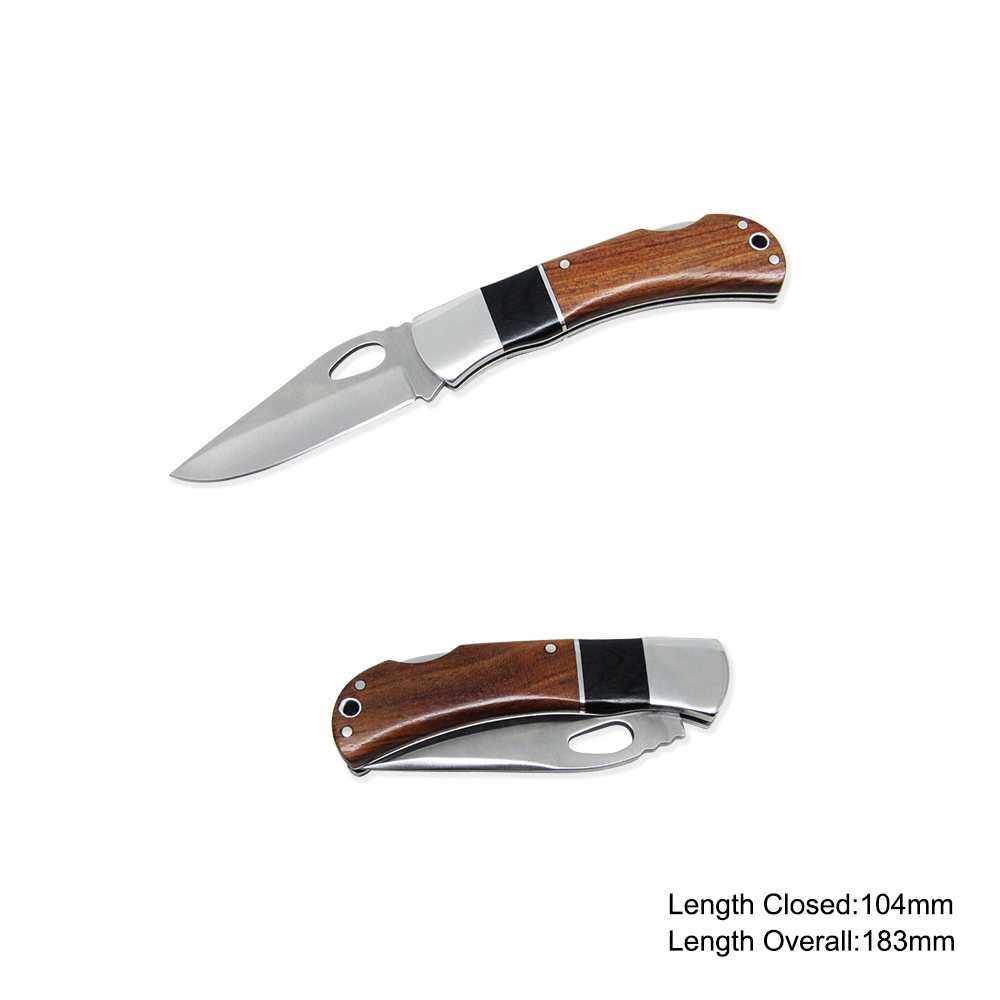 #3716 Folding Knife with Wooden Handle