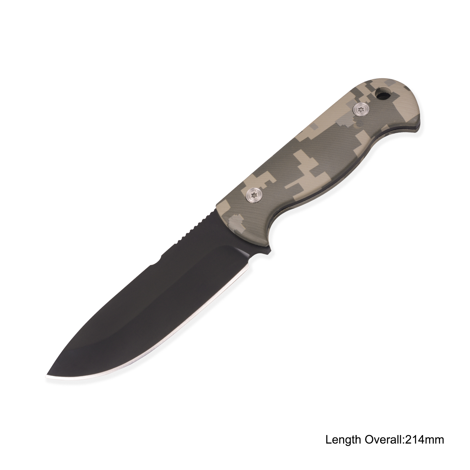 #3881 Fixed-blade Knife With Camo Handle
