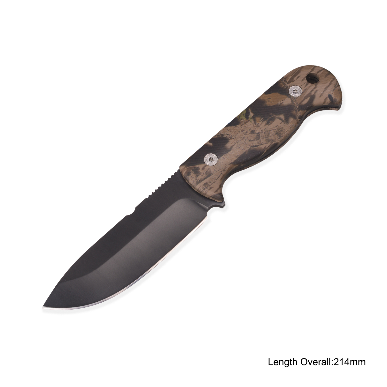 #3882 Fixed-blade Knife With Camo Handle