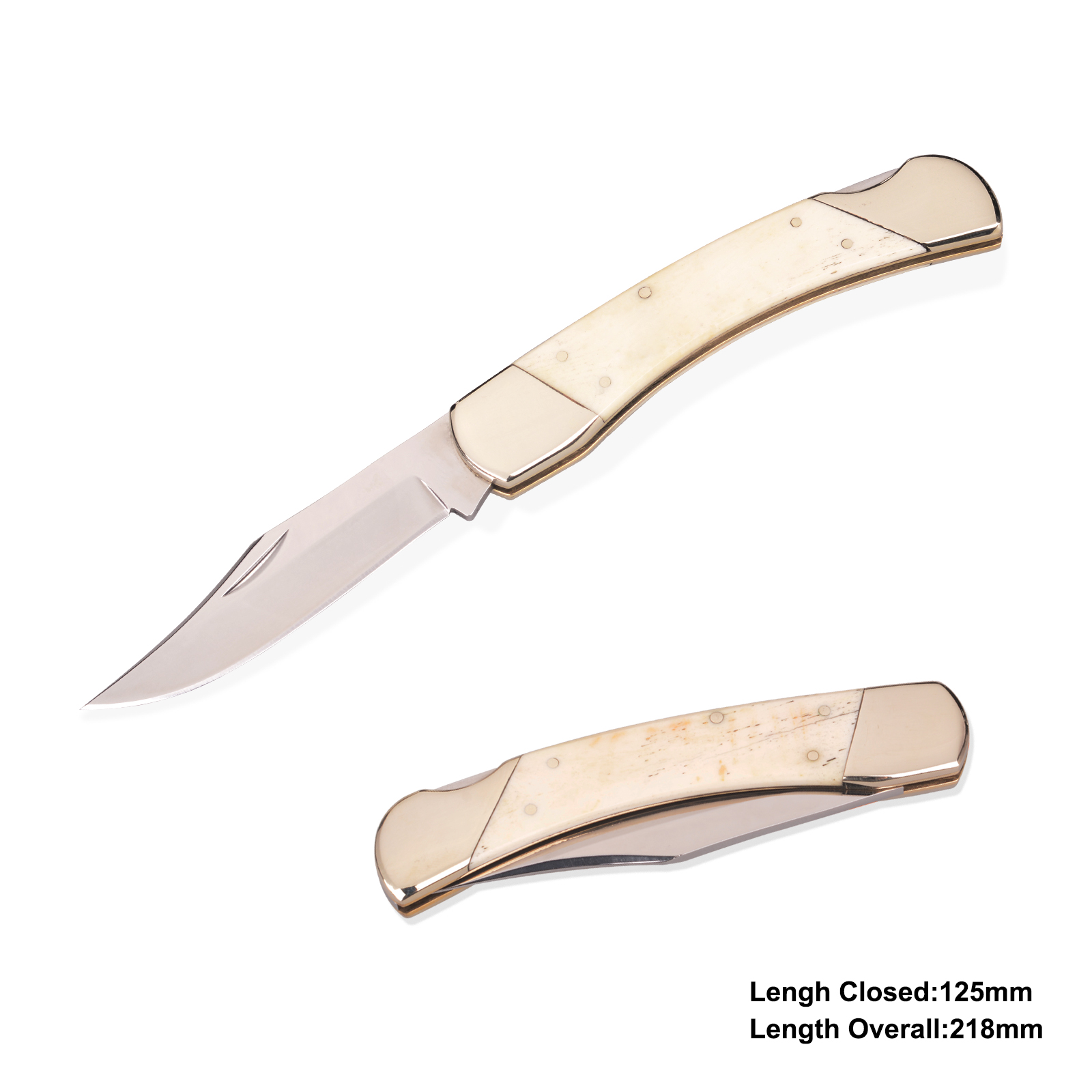 #3927 Folding Knife with Ox Bone Handle 
