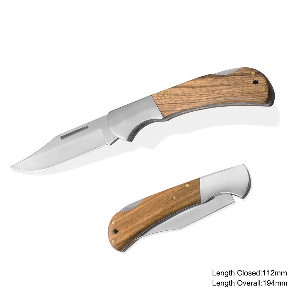 #3990 Folding Knife with Wooden Handle 