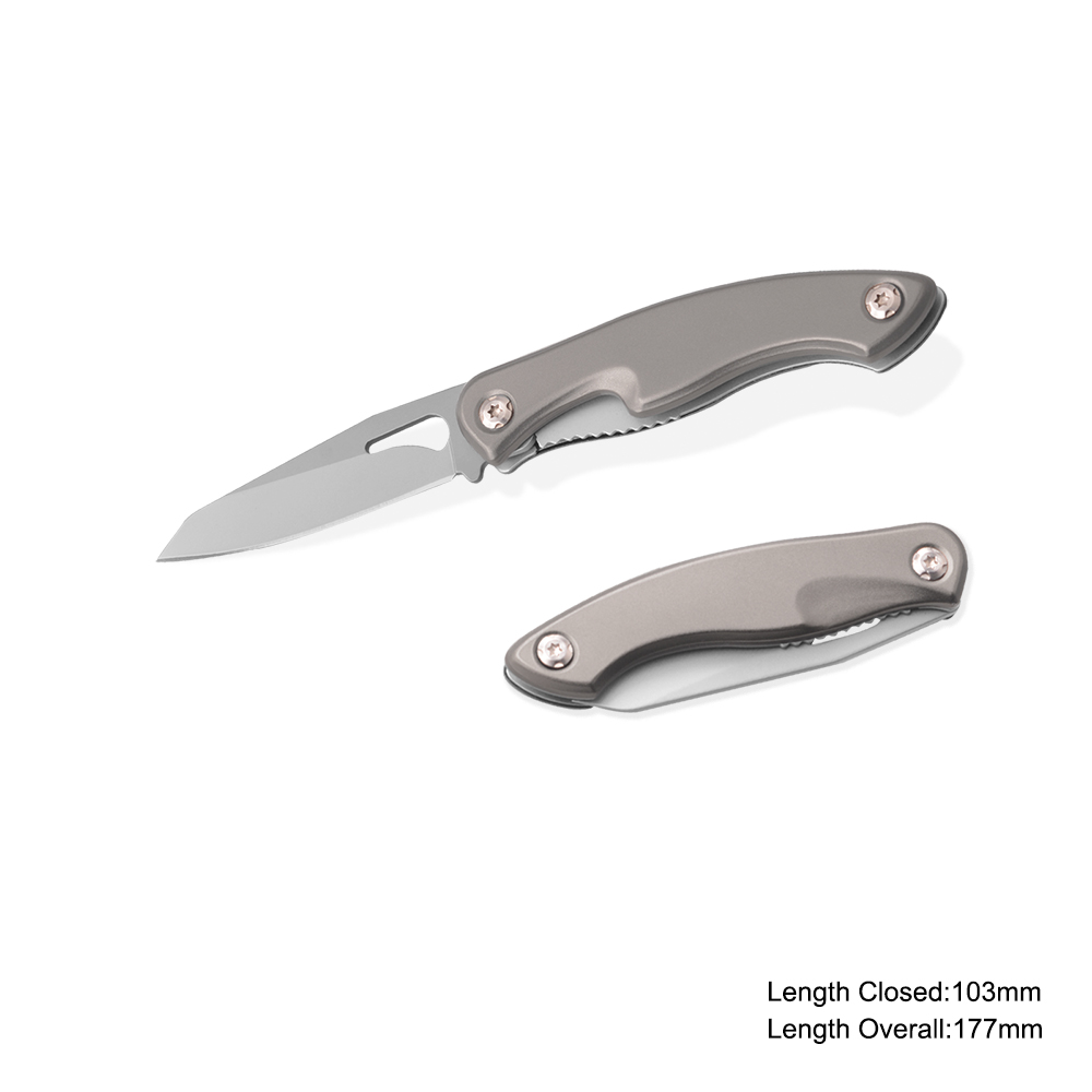 #3961 Folding Knife with Anodized Aluminum Handle
