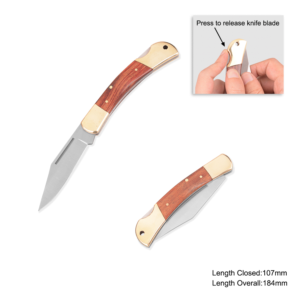 #3947 Folding Knife with Wooden Handle 