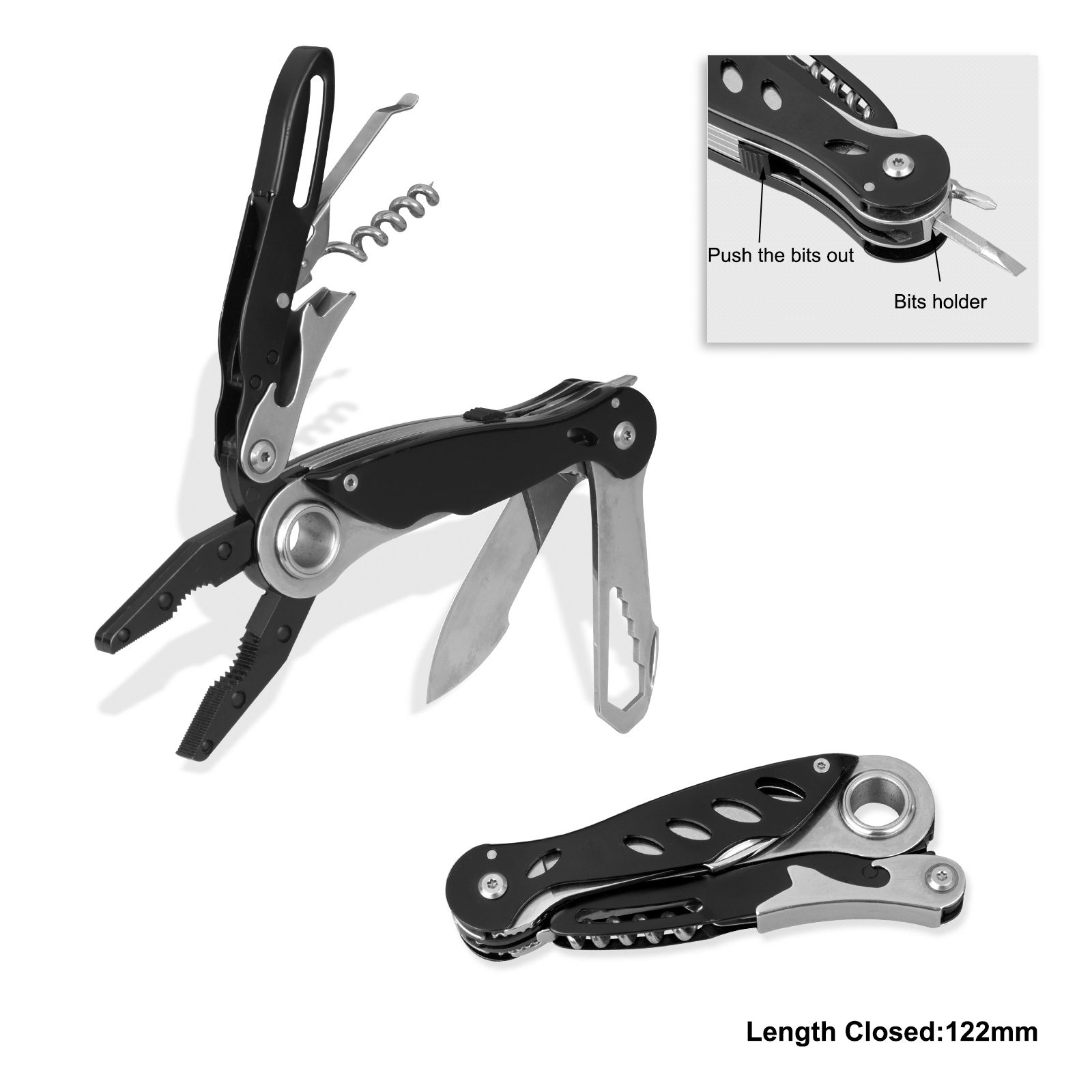 #8158B Top highest quality multi-fucntion tool with corkscrew