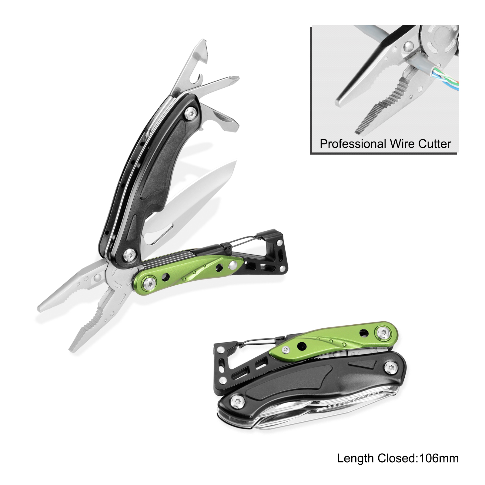 #8391 Top Quality Multitools with Anodized Aluminum+ Rubber Handle