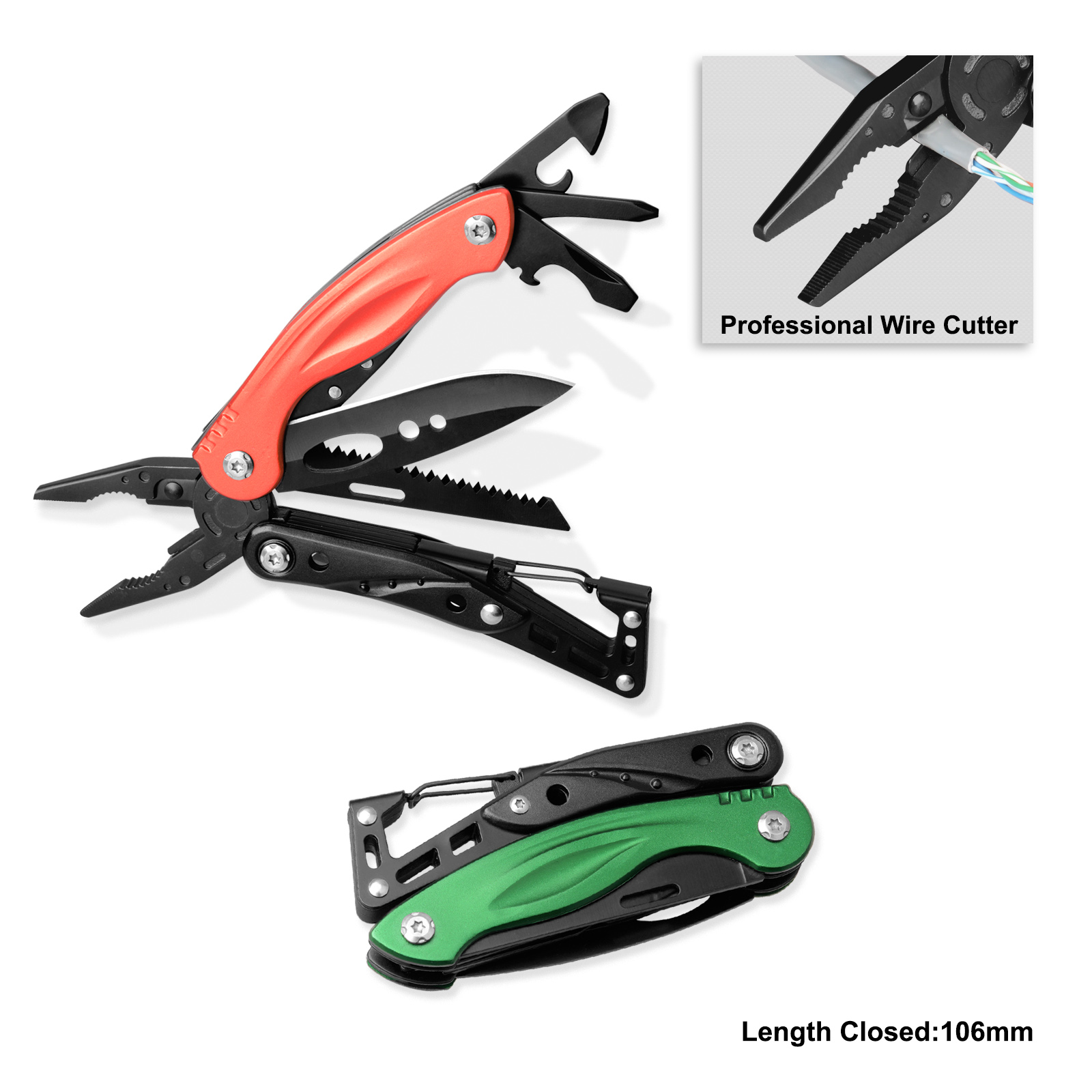 #8460 Top Quality Multi Tools with Carabiner
