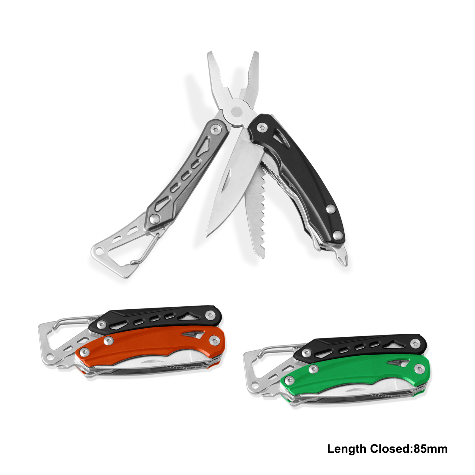#8461AM Mini - size Multi Function Tools with Carabiner 