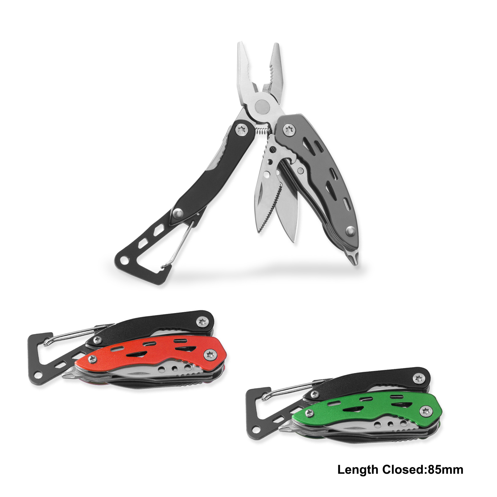 #8463AM Mini - size Multi Function Tools with Carabiner 