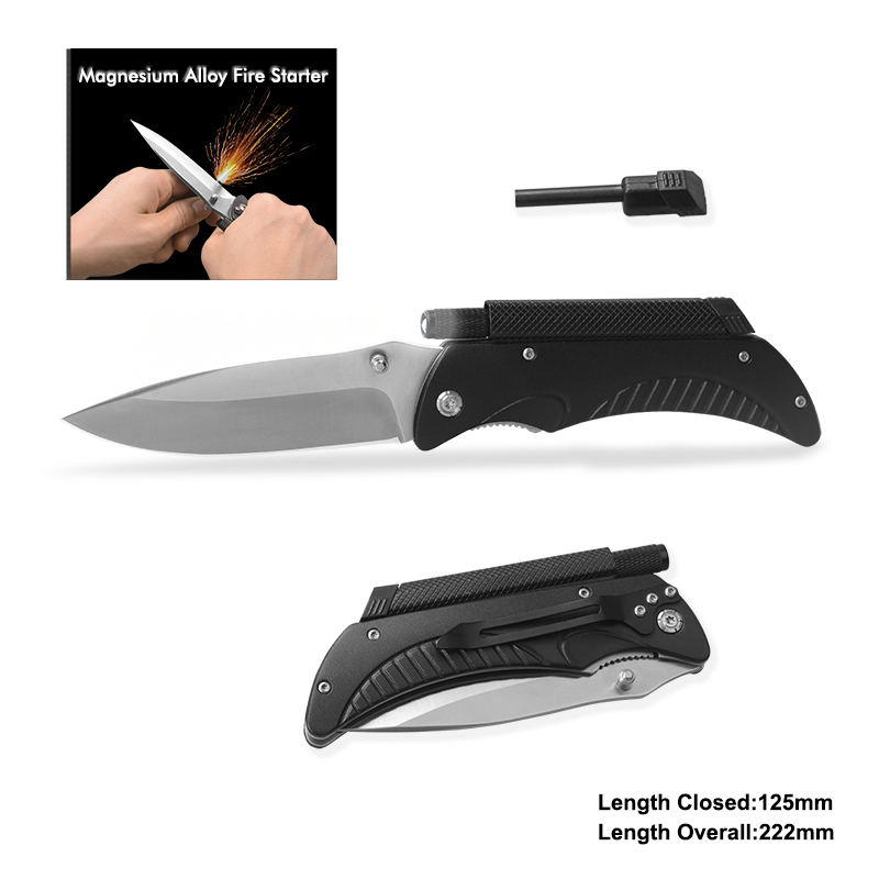 #31068-918 Survival Knife with LED Flashlight