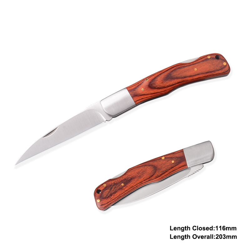 #31058 Folding Knife with Wooden Handle