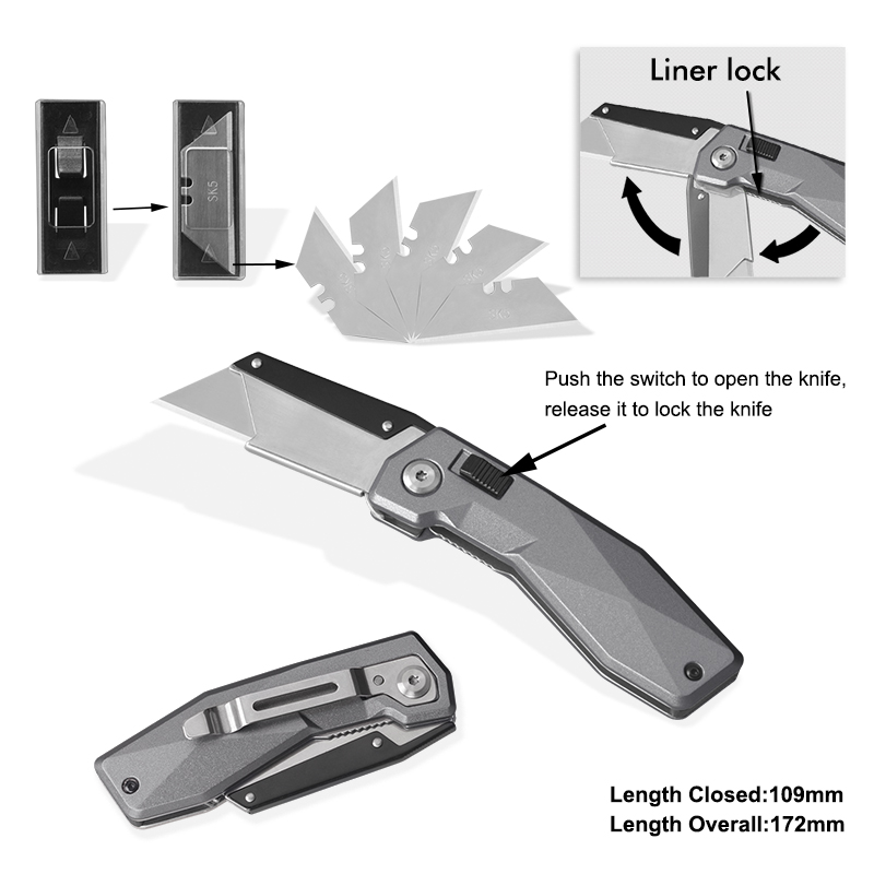 #31067 Top High Quality Quick Changeable Blade Knife 