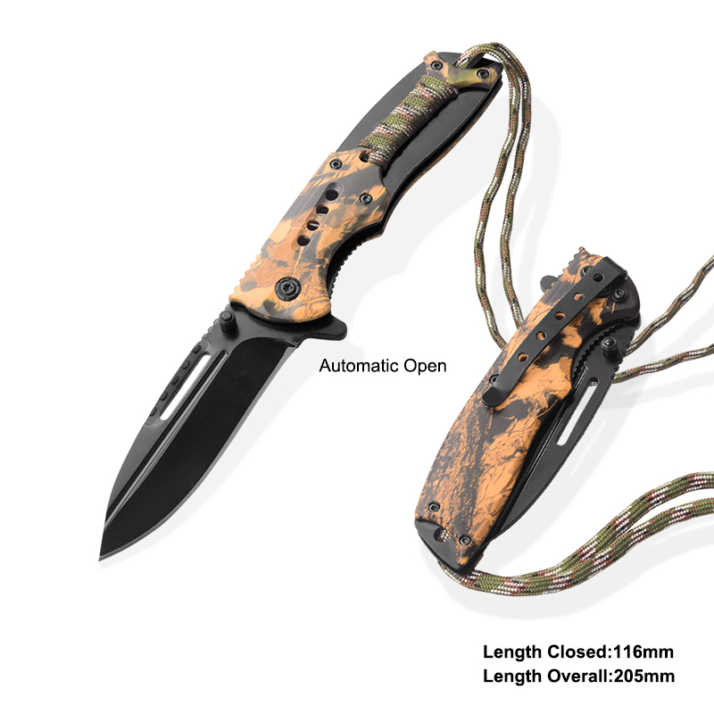 #31073AT-CAMO Spring Assisted Knife with Camo