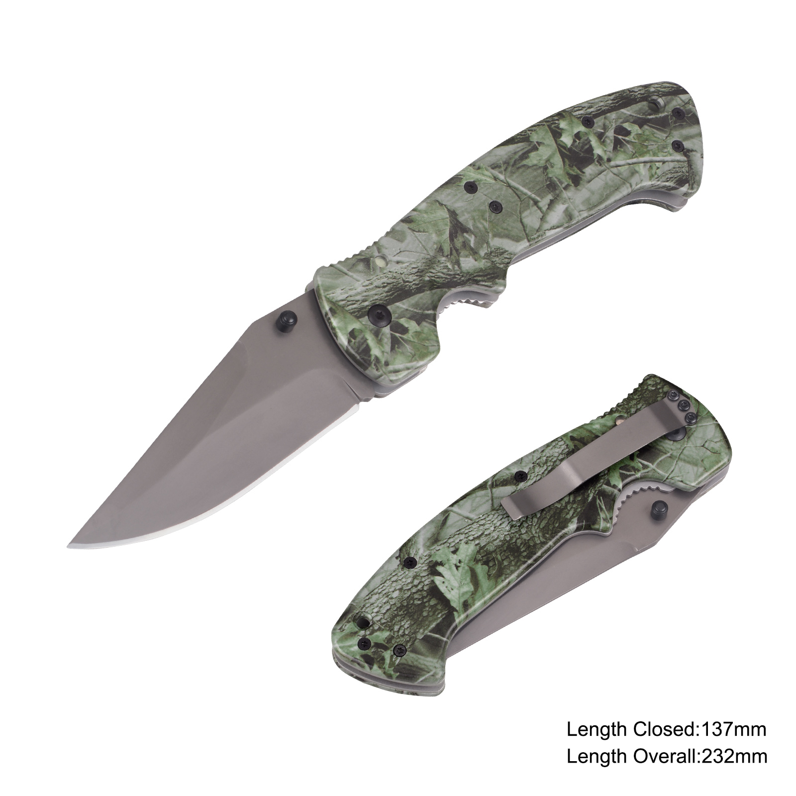 #31177-CAMO Folding Knife with CAMO Handle