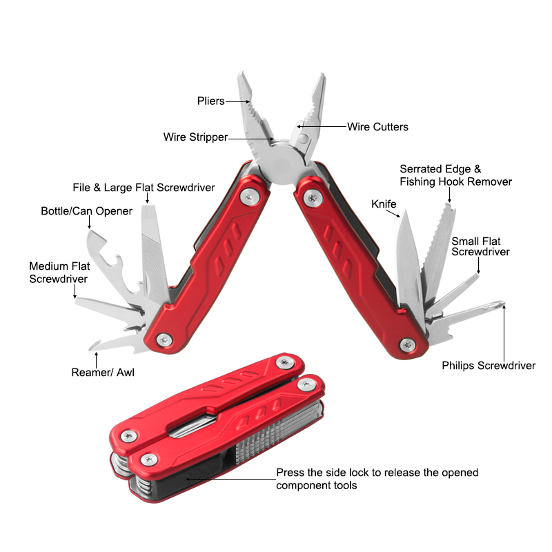 #8500 Multi Function Tools with Anodized Aluminum Handle 