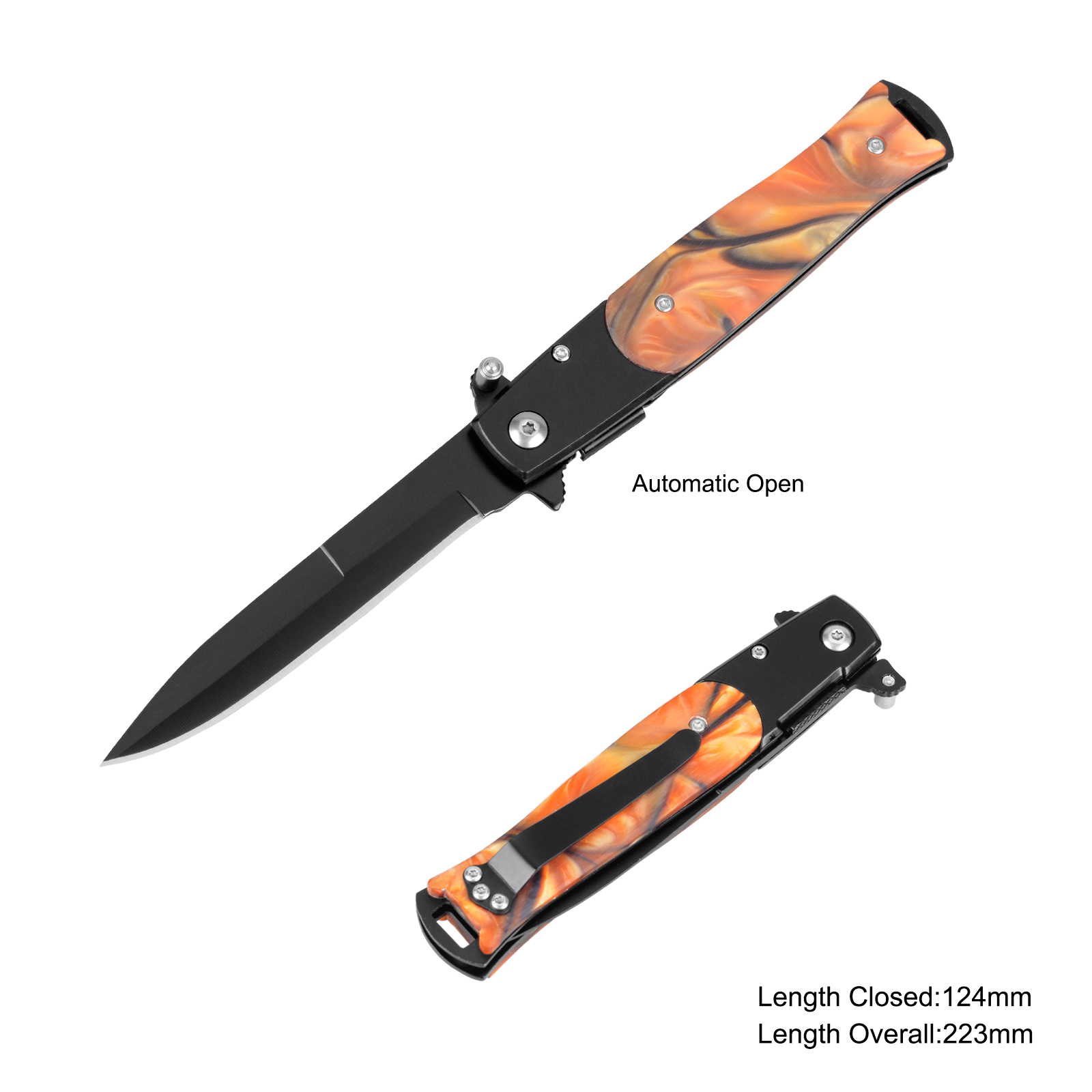 #31168AT Spring Assisted Folding Knife with Resin Handle