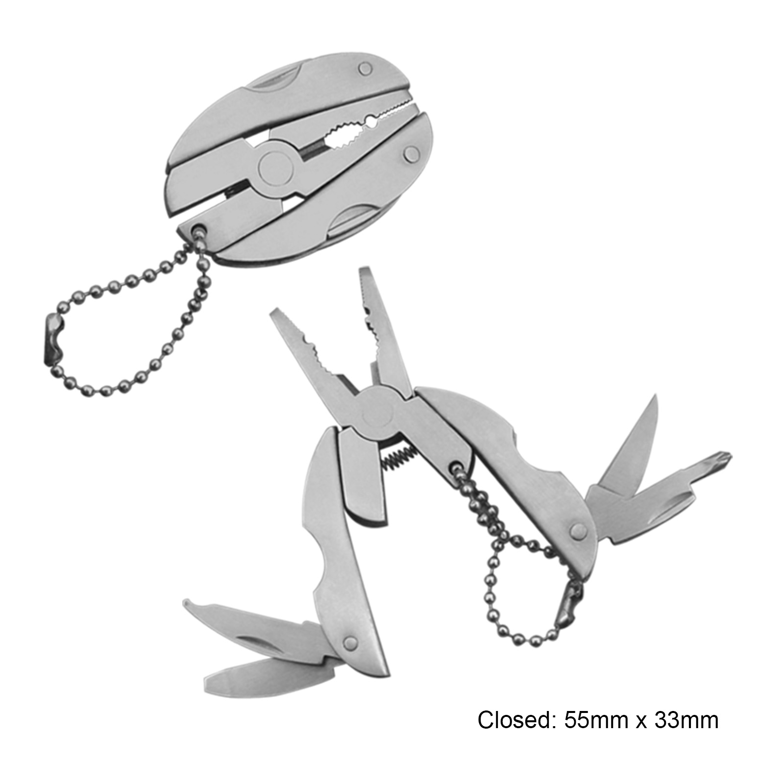 #841 Oval Shape Multi Tools with Ball Chain 