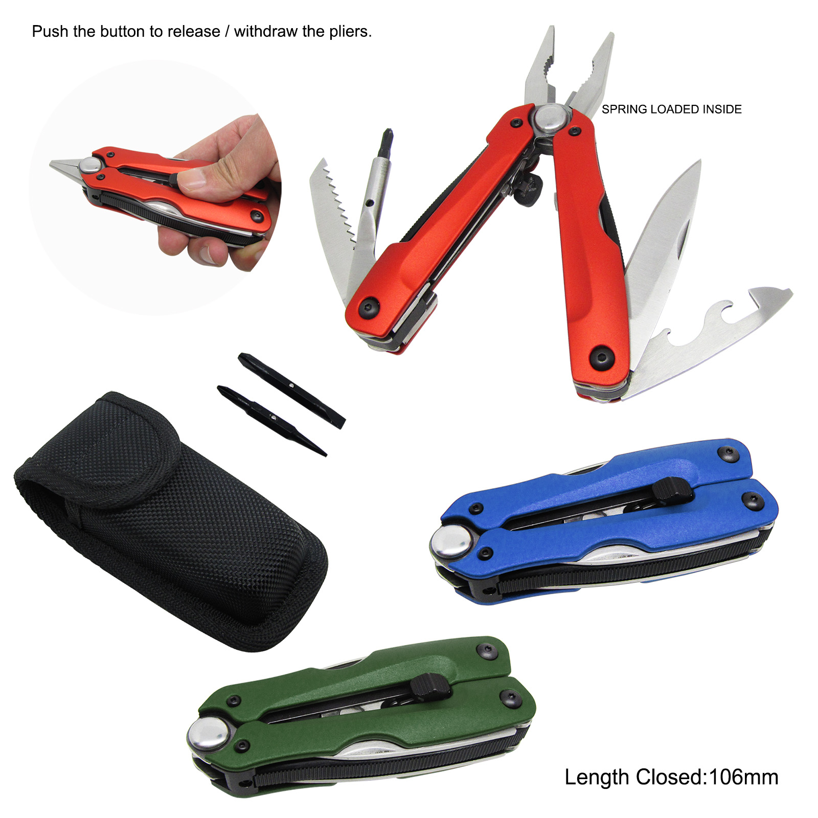 #8208 Highest Quality Multitool with Sliding Pliers
