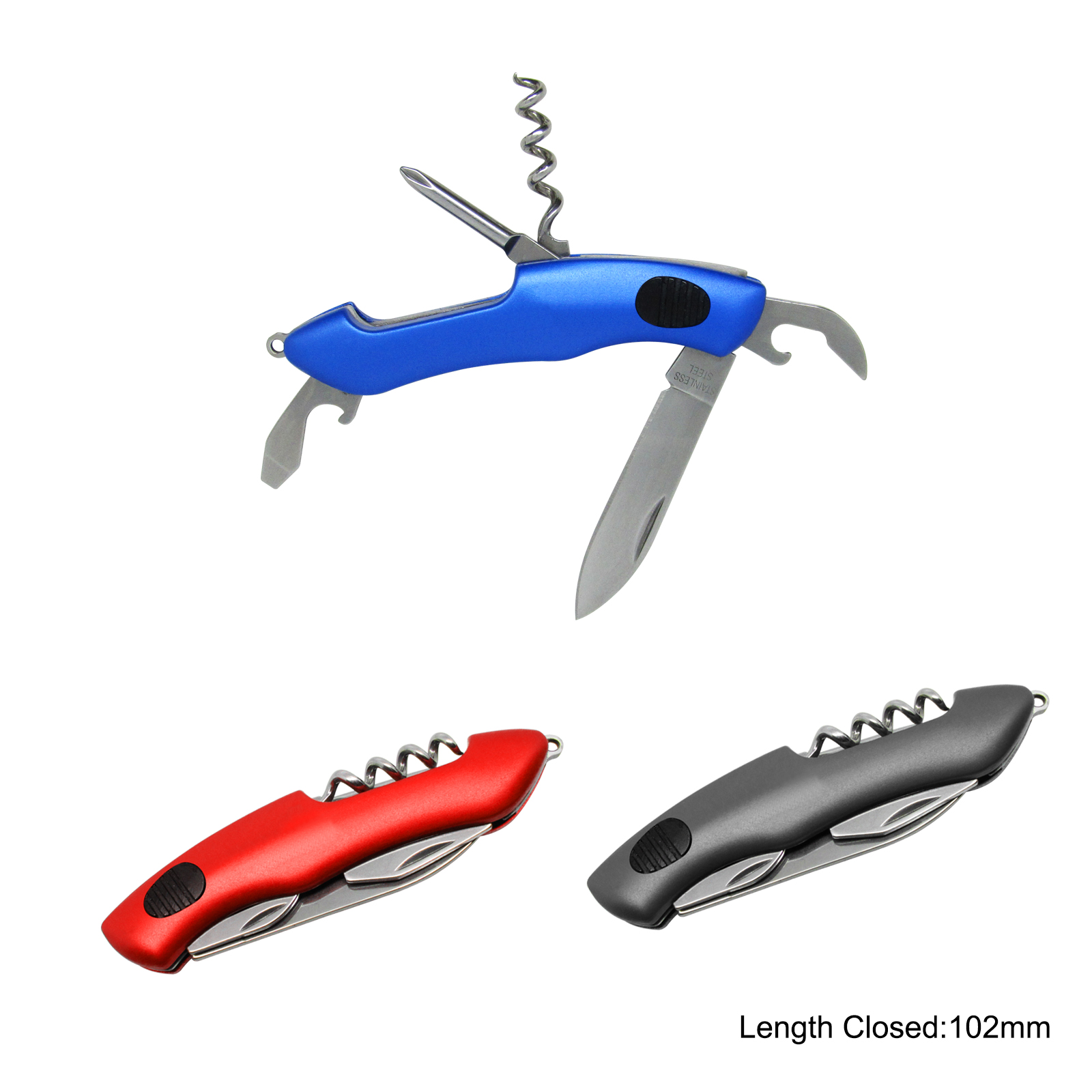 #6198 Multi Function Knife with corkscrew 