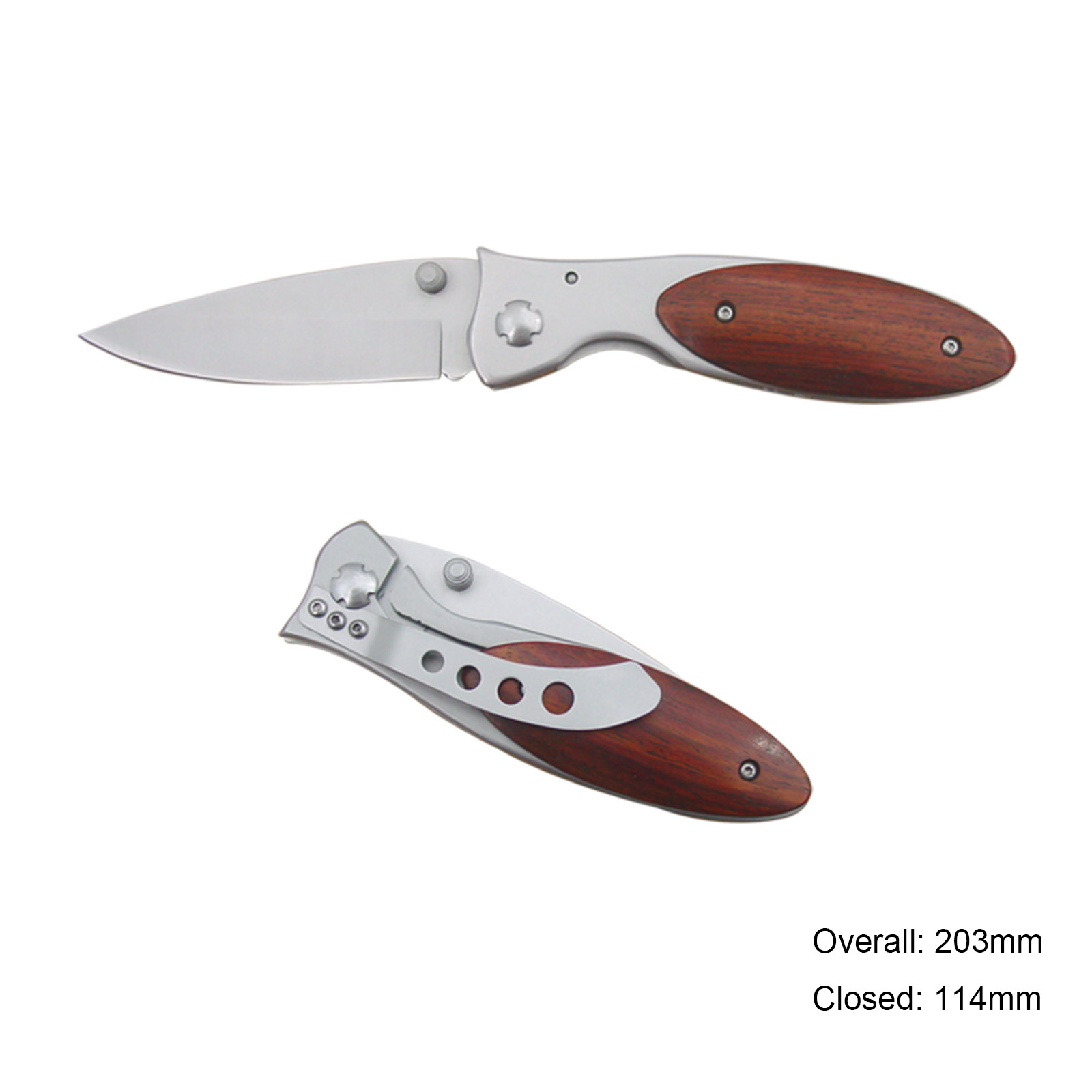 #356 Folding Knife with Wooden Handle