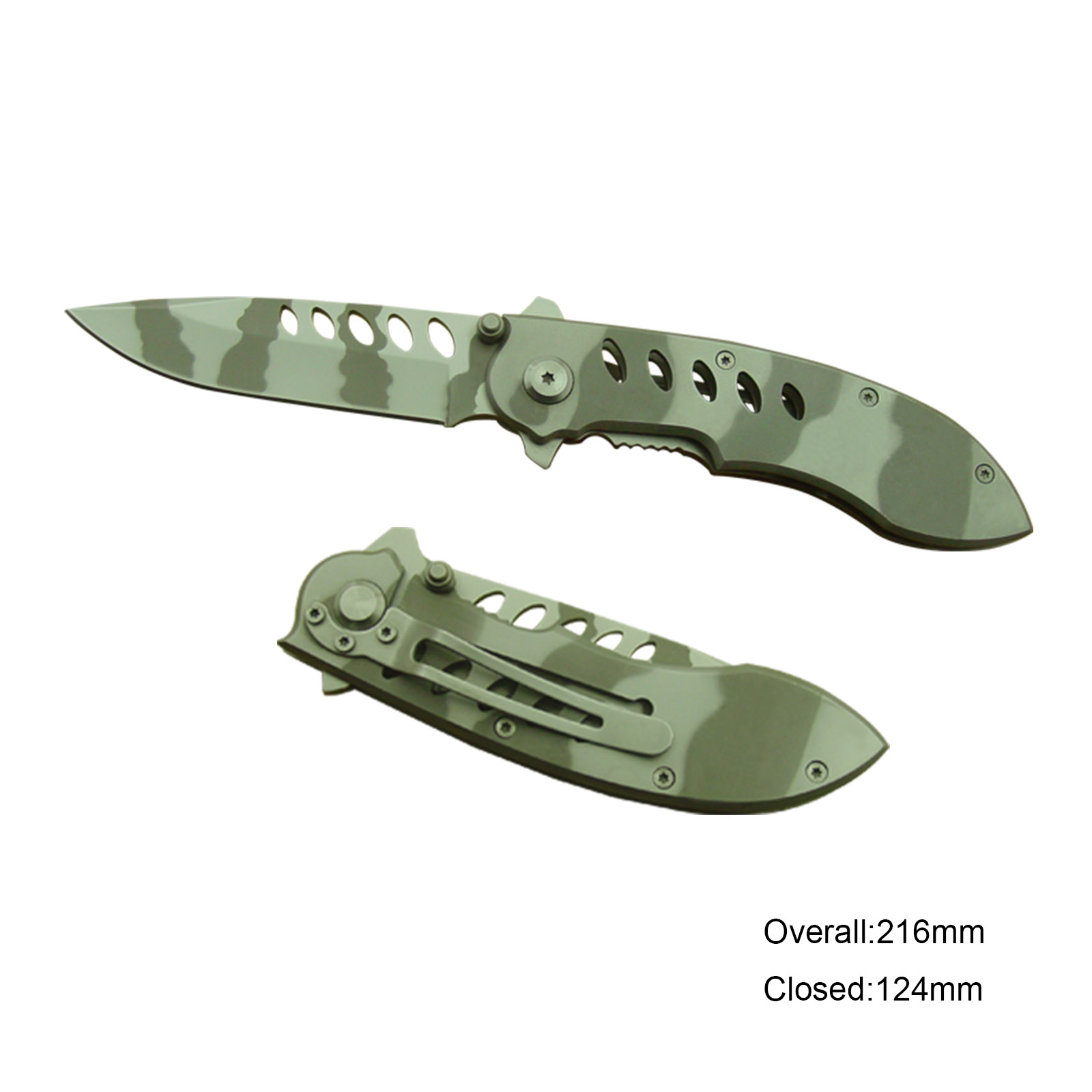 #3174 Folding Knife with with Camouflage