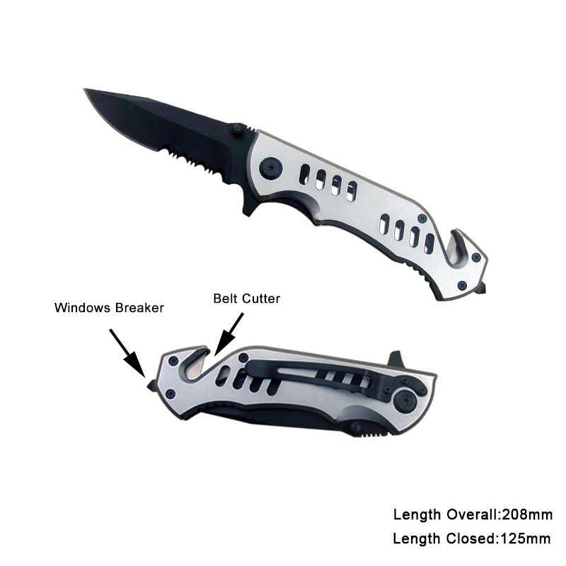 #3355 Survival Knife with Window Breaker & Belt Cutter