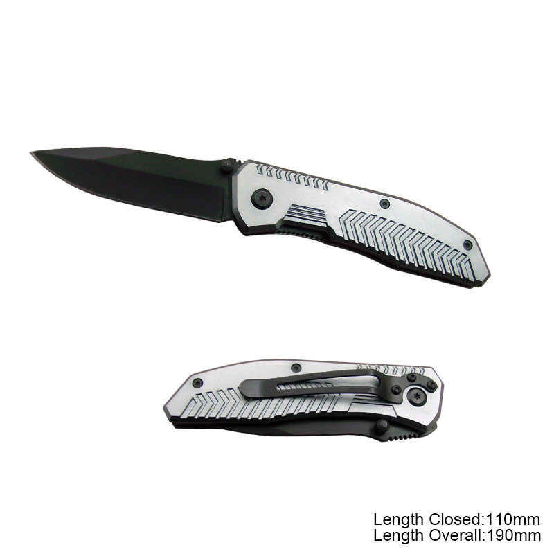 #3379 Deluxe Folding Knife with Anodized Aluminium Handle