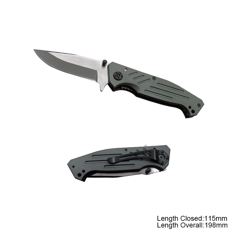 #3380 Deluxe Folding Knife with Anodized Aluminium Handle