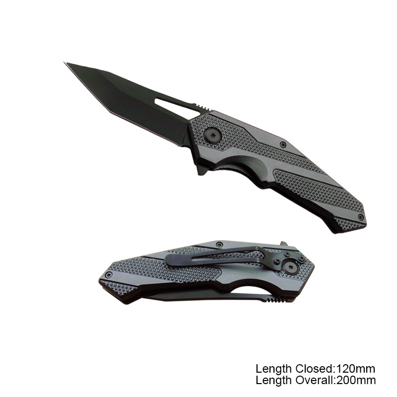 #3384 Deluxe Folding Knife with Anodized Aluminium Handle