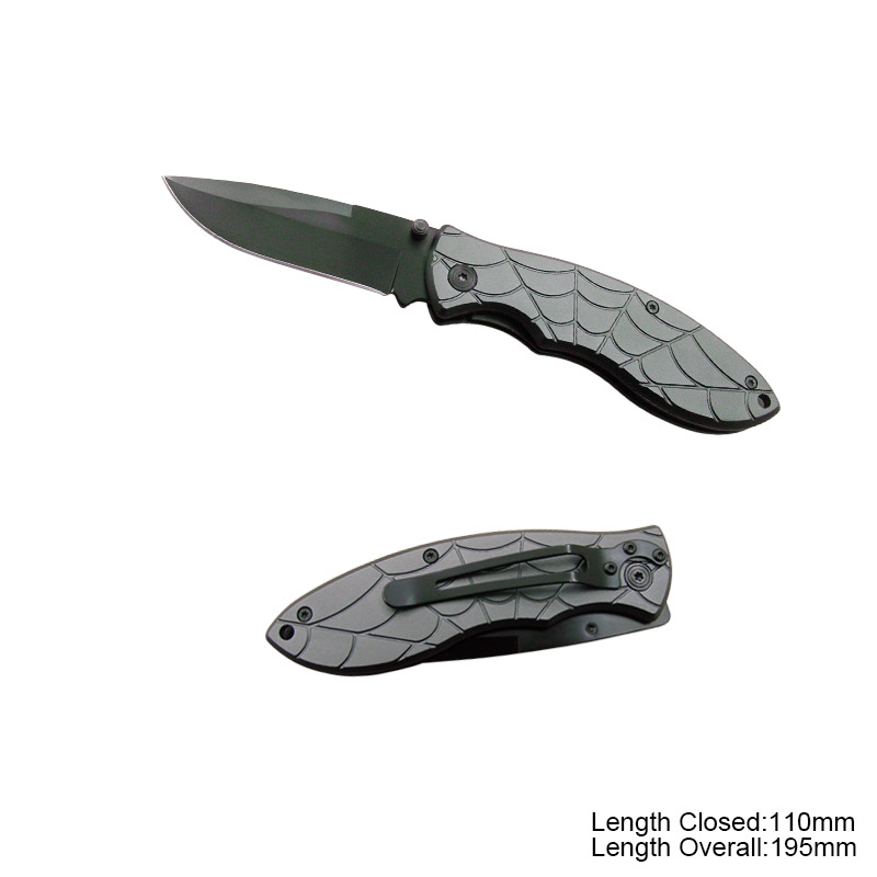 #3381 Deluxe Folding Knife with Anodized Aluminium Handle