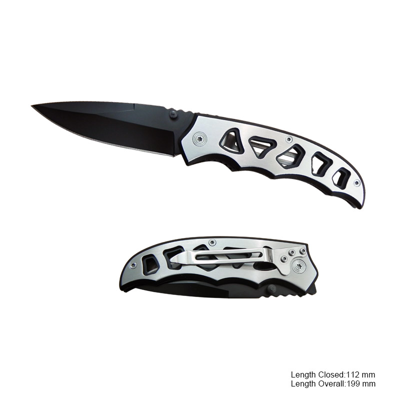 #3446 Folding Knife with Anodized Aluminum Handle