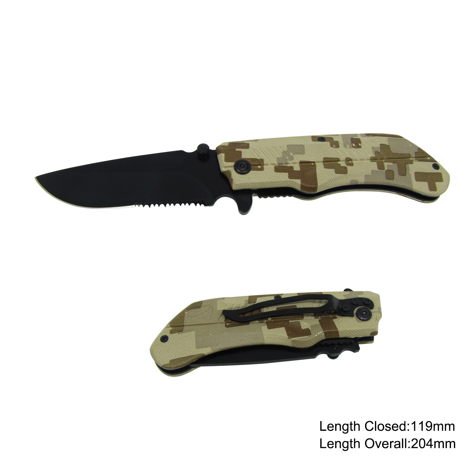 #3550 Deluxe Folding Knife with Camouflage