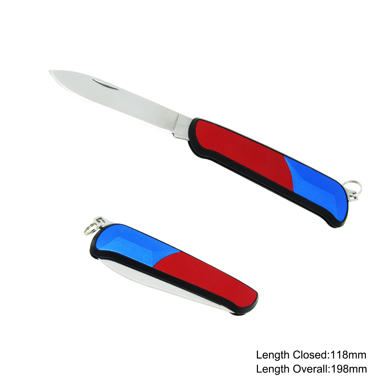 #3554 Folding Knife with Anodized Aluminum Handle 