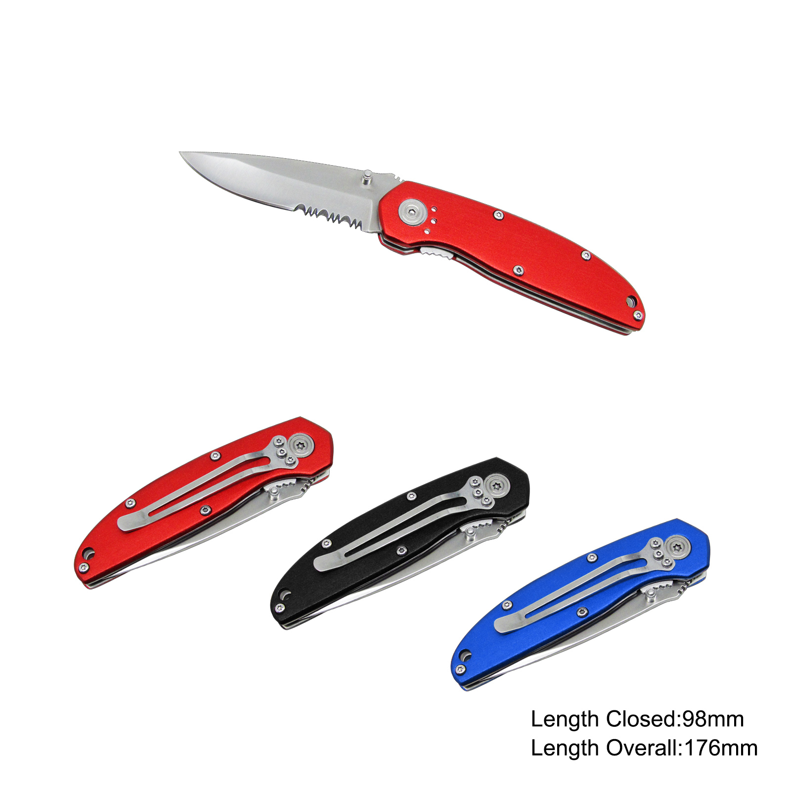 #3736 Folding Pocket Knife with Aluminium Handle
