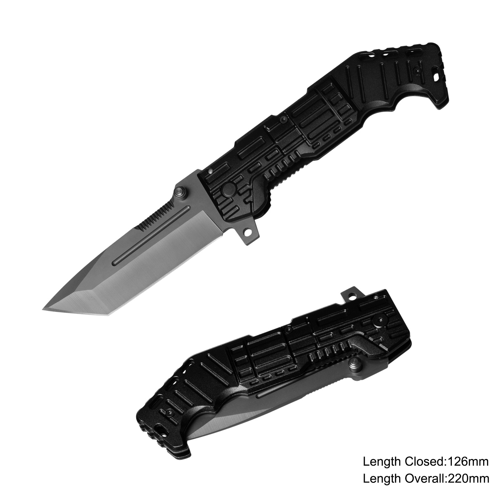 #3791-717 Folding Knife with Anodized Aluminum handle