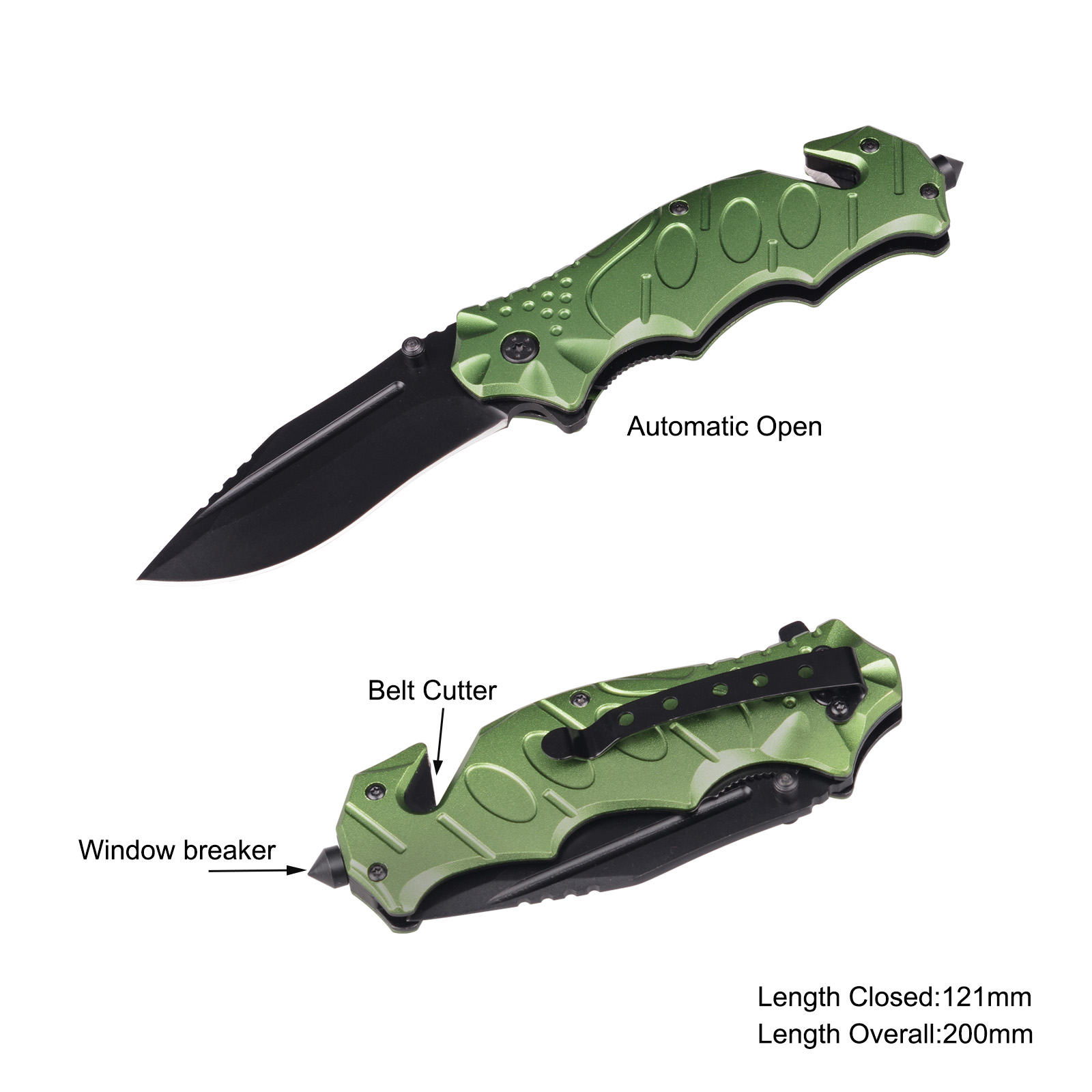 #3834AT Spring Assisted Survival Knife 