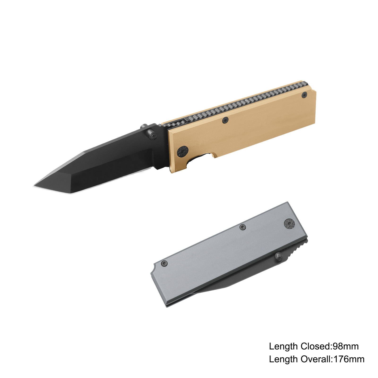 #3984 Folding Knife with Anodized Aluminum Handle