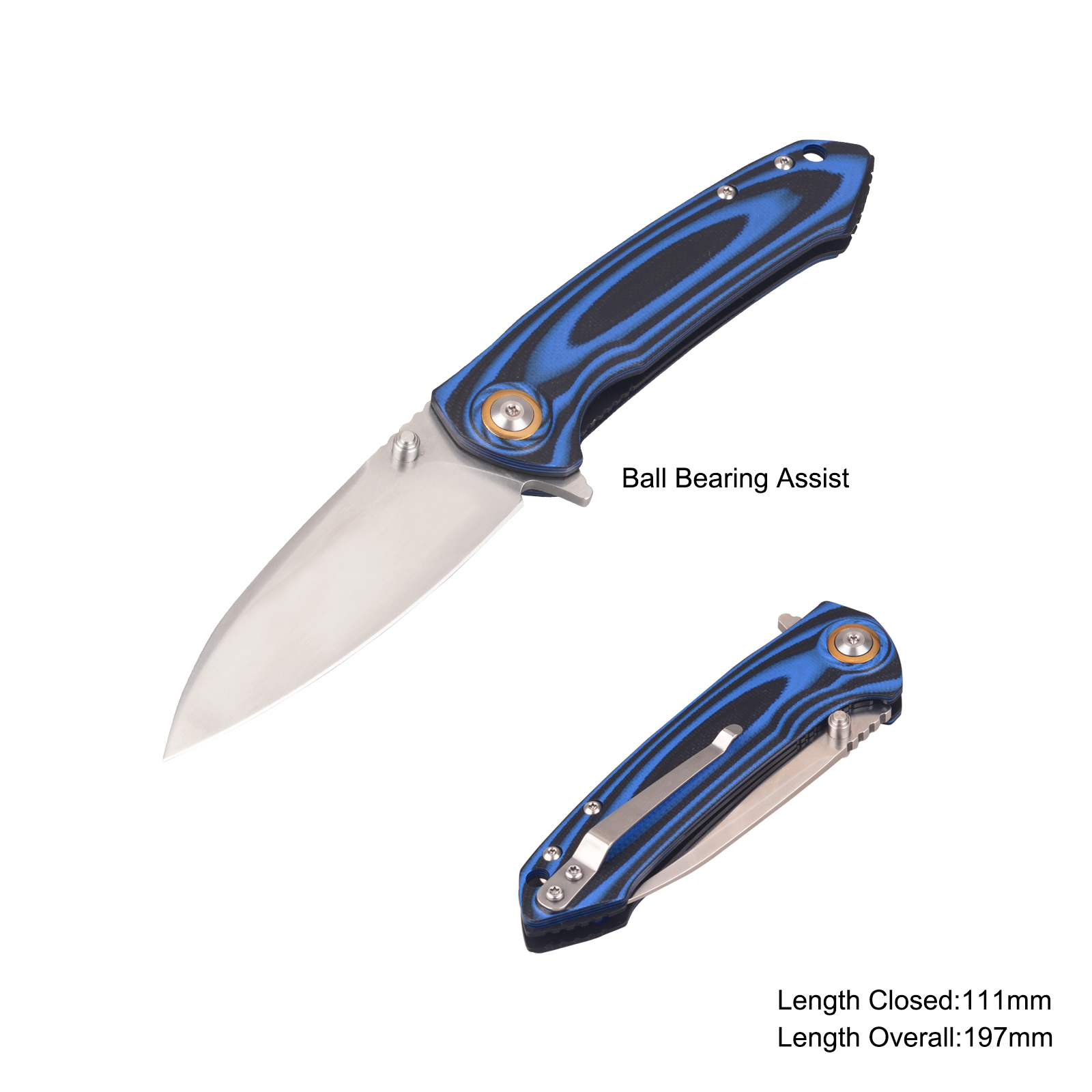 #31243-BBA Folding Pocket Knife with Ball Bearing Assist