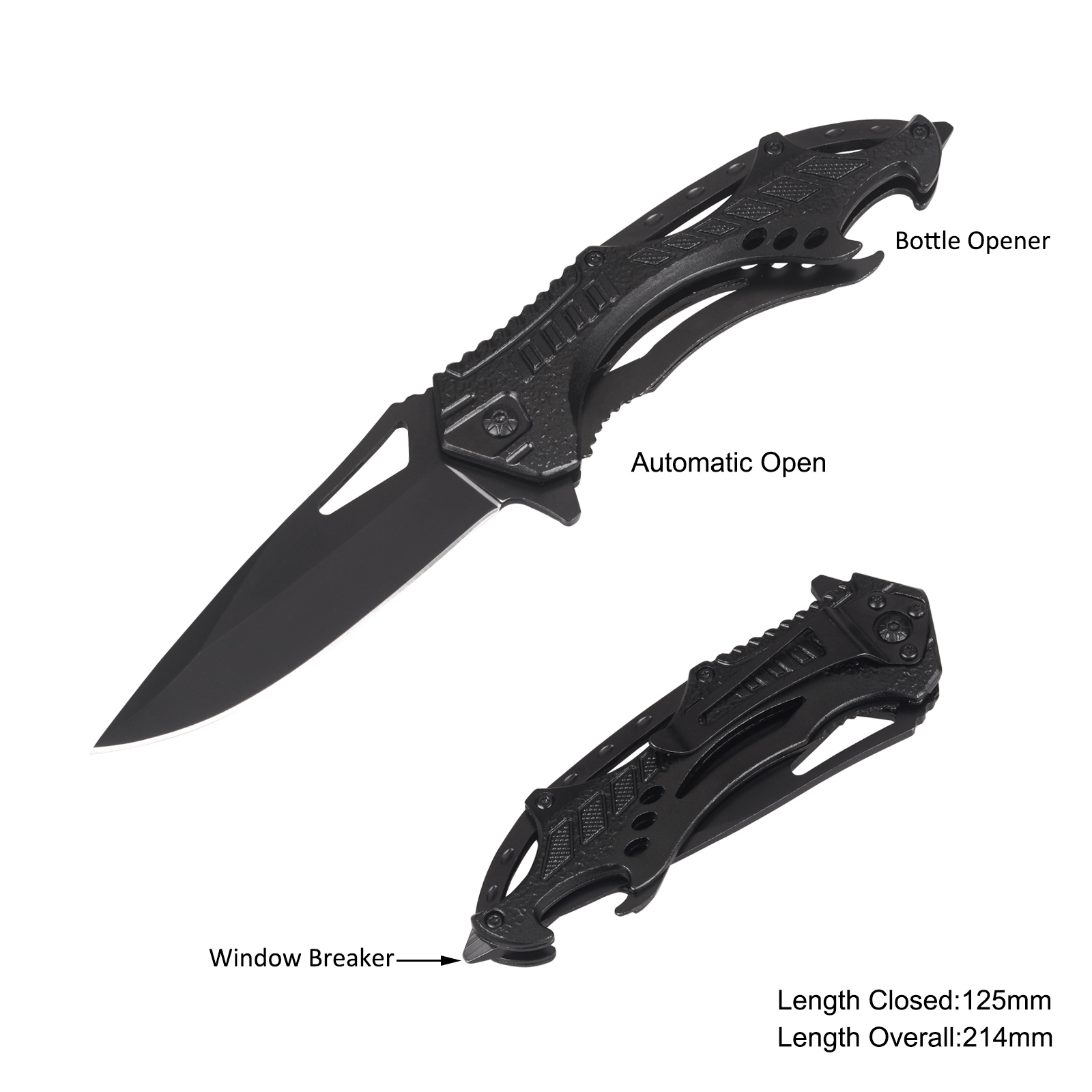 #31253AT Folding Knife with Window Breaker
