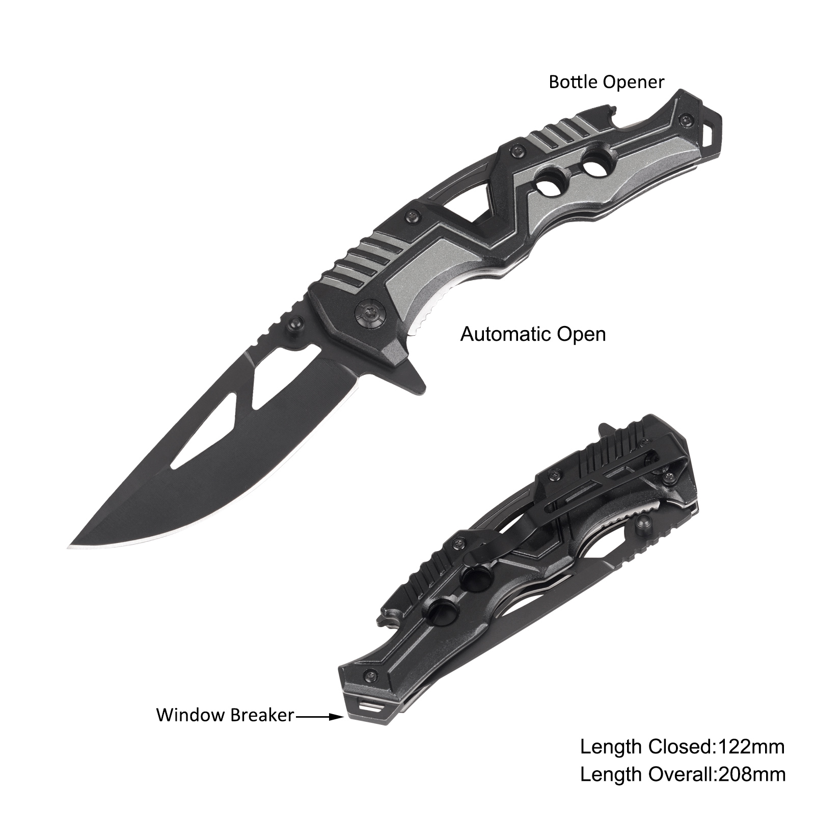 #31254AT Folding Knife with Window Breaker